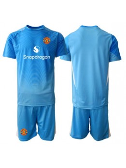 Billige Manchester United Keeper Hjemmedraktsett Barn 2025-26 Kortermet (+ Korte bukser)
